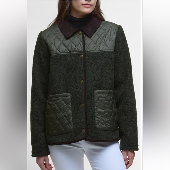 NWT Barbour green quilted Laurel jacket - Picture 6 of 8